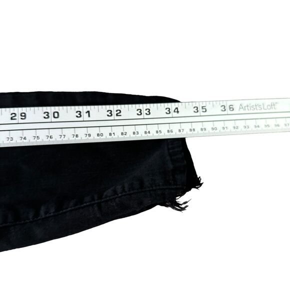 L'agence Marguerite Skinny Jeans Women's 24 Black High Rise Frayed Ankle Denim - Picture 9 of 10